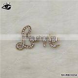 Rhinestone Brooch Pins Letter Love Shaped Rhinestone Brooch Pins For Decoration thumbnail-1
