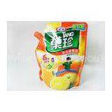 PET / PE Plastic Food Package Spout Stand Up Pouch With Spout For Juice thumbnail-1