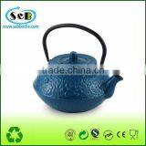 Eco-friendly Cast Iron Teapot With OEM Color/LFGB Passed