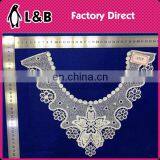 Flower Embroidered Collar Hollow With Pearl Decorative Neckline thumbnail-4