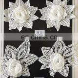 New Arrival White 3d Flower Lace Trim for Dress and Decoration thumbnail-4