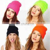 Catgirl Plain Beanie Knit Ski Cap Skull Hat Warm Solid Warm Cuff Blank Beanie thumbnail-6