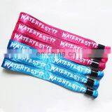 Custom Fabric Festival Polyester Wristband With a Message thumbnail-6