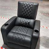 Black Leather Power Recliner Single Chair,home Theater Seating With Cupholder thumbnail-4