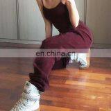 2020 Autumn Baggy Ankle-length Trousers Women Casual Loose Elastic Waist Sports Pants Candy Color Sweatpants thumbnail-2