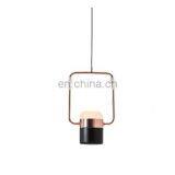 Modern Led Pendant Lights Plated Rose Gold Wrought Iron Light Fixtures Nordic Simple Hanging Lamps for Dining Room Bedroom thumbnail-5