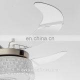 Invisible Modern Minimalist LED Ceiling Fan Light Fan Lights Living Room Bedroom Home Brand thumbnail-5