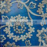 Fancy Embroidery Organza Mantilla Lace Fabric for Jamdani Saree thumbnail-2