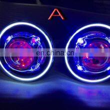 Blue White Red 3 Specifications 7 Inches HID Starry Headlight With Devil Demon Eye and Led Angel Halo for JEEP JK for Wrangle thumbnail-4