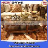 Luxury Modern Wood Marble Top Coffee Table thumbnail-5