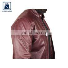 2021 Exclusive Range Hot Selling Zipper Closure Type Genuine Leather Jacket for Men thumbnail-2