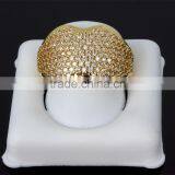 Sexy Women Lip Design Banquet Jewelry Fashion Pave Setting Cubic Zirconia Finger Ring thumbnail-3