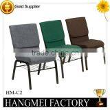 Hot Sale Factory Wholesale Stacking Metal Church Chair HM-C3 thumbnail-6