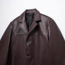 New Style Women's Clothing - European Style Fashion, Simple and Elegant, With a Touch of Old Money Style Leather Jacket and Blazer. thumbnail-2