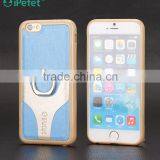 Double Color Cell Phone Leather Case for IPhone 6S With Ring Holder thumbnail-3