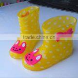 Cartoon Crystal Jelly Slip Children Rain Boot Transparent Pvc Children Boots thumbnail-3