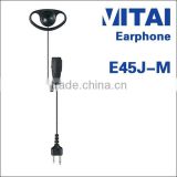 VITAI E45J-M D-shape Earhook & Earbuds Tube Type Walkie Talkie Earphone
