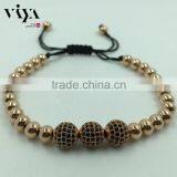 2016 Latest Fashion Mens Beaded Leather Wrap Bracelets,diy Wrap Beaded Bracelet thumbnail-5