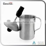 Hot Sell BBQ Stainless steel Oil Sauce Oil Pot with Silicon Brush                        
                                                Quality Choice