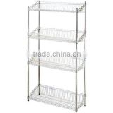 Factory directly selling metal wire display rack wire shelving plastic coated wire shelving