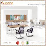 Simple Design Steel Frame MFC Rectangle Conference Desk