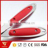 3 MM Thick 6 Pcs Kitchen Utensil Set of Stainless Cookware With Red Silicone Handle thumbnail-5