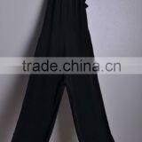 European Style New Fashion Elegant Sleeveless Women Beaded Jumpsuit in Black