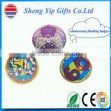 Mini Round Plastic Shining Badges