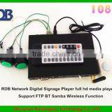 RDB Network Digital Signage Player Full hd Media Player Support FTP BT Samba Wireless Function DS009-44