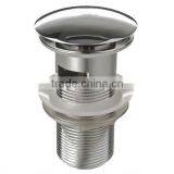 CHROME BASIN SINK TAP PUSH BUTTON POP UP WASTE PLUG thumbnail-1