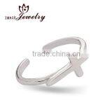 Best Selling 925 Sterling Silver Sideways Cross Faith Ring thumbnail-1
