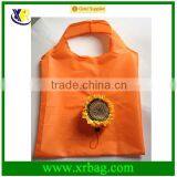 Wholesale Orange Color Sunflower Shape Foldable Shopping Bag thumbnail-5