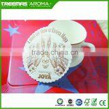 Enviromental Paper Coasters for One Time Use With Logo Printing thumbnail-2