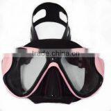 Dive scuba snorkeling equipment medium & large face diving mask promotion price