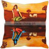 Indian Pillow Case Digital print Reflection Cushion Cover