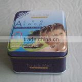 containers for candy promotional metal tins square tinplate soap tin box