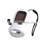 Hand Crank Emergency Dynamo Solar 3 LED Hand Rechargeable Flashlight thumbnail-2