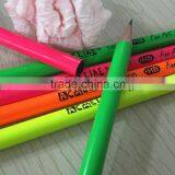 7" Standard Size Round Shape Neon Color Body Soft Wood Pencil Sharpened With Dipped Top thumbnail-6