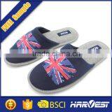 Embroidered Cotton Fabric Luxury Indoor Winter Slippers, Emboss Cotton Hotel Slipper thumbnail-3