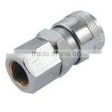 SF20 Metal Air Quick Coupler Hose Connector Silver Tone thumbnail-1