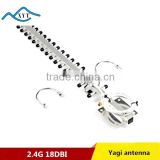 high quality 2.4G SMA 18 elements 18dbi yagi antenna with 3M cable