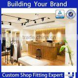 Wood and Glass Cash u Shaped Counter Wooden Cash Counter Table