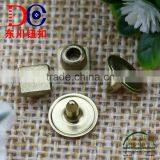 Fashion Closed Capped Engraved Logo Brass Jean Rivet for Garments thumbnail-1