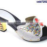 Csb7202 Butterfly Pattern Shining Material Women Shoes for Party Evening Italy Shoes Matching Purse Fashion Single Shoes Quality Choice thumbnail-4