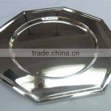 Round Plate Modern Design Silver Platter Metal Plate Serve up Entertaining Breakfast Collect Mails for Hotel Household thumbnail-5