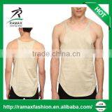 Ramax Custom Men 100% Cotton Racerback Muscle Running Gym Tank Tops thumbnail-1