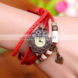 In Stock Women's Ladies Girls Retro Charming Xmas Party Brithday Gift Heart Dress Quartz Wrist Hand Vintage Ladies Watch thumbnail-4