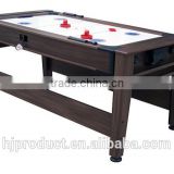 7' High quality wooden 2 in 1 multifuntional games table with Factory promotion. Air hockey table, Pool table.