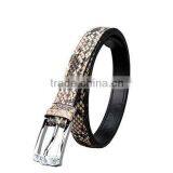 Jranter Colorful Genuine Python Leather Women Belt Stainless Steel Buckle thumbnail-2