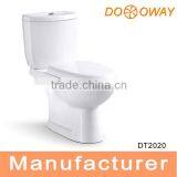 CE Certificate Economic Washdown Two Piece Toilet Bowl DT2020